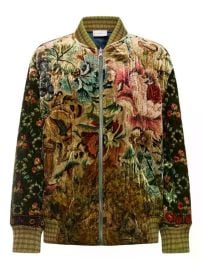 Pierre-Louis Mascia floral-tapestry Velvet Jacket | Brown | FARFETCH at Farfetch